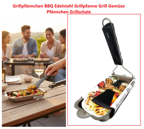 Grillpfännchen bbq edelstahl - grillpfännchen,