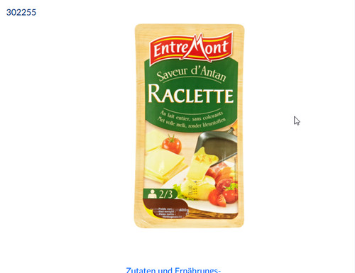 Entremont raclette scheiben - entremont,
